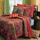 Greenland Home Fashion Jewel Quilt And Pillow Sham Set - Multi