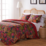 Greenland Home Fashion Jewel Quilt And Pillow Sham Set - Multi