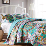 Greenland Home Fashion Nirvana Quilt And Pillow Sham Set - Multi