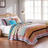 Thalia Cotton Quilt Set Multicolor by Greenland Home Fashion