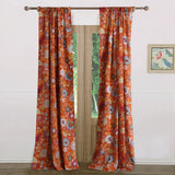 Greenland Home Fashion Astoria Window Curtain Panel Pair With Tiebacks - 2 - Piece - Spice 42x84"