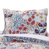 Barefoot Bungalow Perry Floral Print Reversible Perfect Pillow Sham - Multicolor