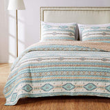 Barefoot Bungalow Phoenix Quilt and Pillow Sham Set - Turquoise