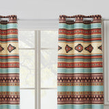 Red Rock Grommeted Blackout Curtain Panels Pair 48" x 84" Clay by Greenland Home Fashion