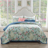 Greenland Home Pavona Velvet Embellished Quilt Set