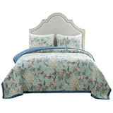 Greenland Home Pavona Velvet Embellished Quilt Set