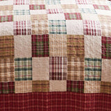 Greenland Home Fashion Oxford Luxurious High Quality Quilt Set Including Pillow Sham Red