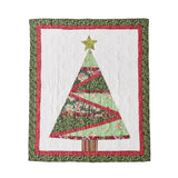 Greenland Home Fashion Christmas Tree Ultra Soft High-Quality Throw Blanket Standard Red