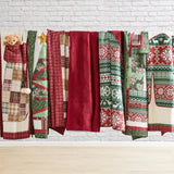 Greenland Home Fashion Christmas Tree Ultra Soft High-Quality Throw Blanket Standard Red