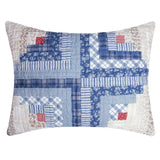 Greenland Home Fashions Reversible Log Cottage Cabin Premium Cotton Face Microfiber Back Side Zipper Quilted Pillow Sham Calico