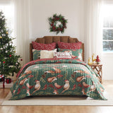 Barefoot Bungalow Willow Luxurious Modern Design Quilt Set Holiday