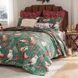 Barefoot Bungalow Willow Luxurious Modern Design Quilt Set Holiday