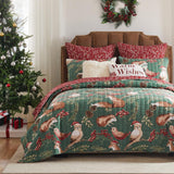 Barefoot Bungalow Willow Luxurious Modern Design Quilt Set Holiday