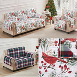 Greenland Home Fashions Cardinal Plaid Luxurious Modern Design Furniture Protector Red