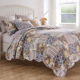 Greenland Home Fashions French Country Luxurious Modern Design Quilt Bedding Set Multicolor