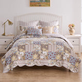 Greenland Home Fashions French Country Luxurious Modern Design Quilt Bedding Set Multicolor