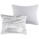 Greenland Home Fashions Dover Luxurious Ultra Soft Pillow Sham Harbor Gray