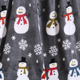 Plazatex MicroPlush Gray Printed Holiday Throw Blanket - 50x60", Multi