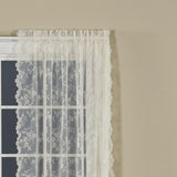 Saturday Knight Ltd Petite Fleur Collection High Quality And Lace Fresh Flowers Window Panel - Ivory