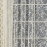 Saturday Knight Ltd Petite Fleur Collection High Quality And Lace Fresh Flowers Window Panel - Ivory