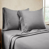 Knightsbridge 1000 Thread Count Herringbone Sateen Sheet Set - Gray