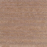 Knightsbridge Luscious Textured Striped All Season Soft Plush Cotton Reversible & Soft Bath Rug Natural