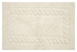 Knightsbridge Chain Bath Rug Cotton Non Skid Back - Ivory