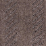 Diagonal Racetrack 100% Cotton Reversible Bath Rug Stone by Knightsbridge