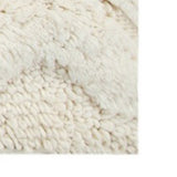 Knightsbridge Link Bath Rug Cotton Non Skid Back - Ivory