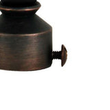 Versailles LX01 Ball Finial Rod Set - Antique Bronze/Brown