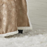 Louvre Plush All Season 50"x60" Sherpa Beige Throw