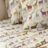 Shavel Micro Flannel Printed Sheet Set - Colorful Deer