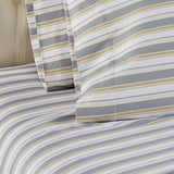 Shavel Micro Flannel Printed Sheet Set - Metro Stripe