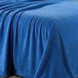 Plazatex Micro Plush Solid Blanket - Blue