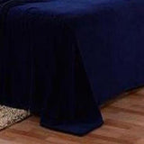 Plazatex Micro Plush Solid Blanket - Navy