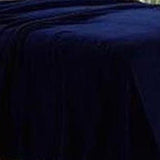 Plazatex Micro Plush Solid Blanket - Navy