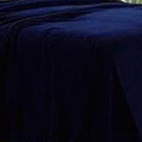 Plazatex Micro Plush Solid Blanket - Navy