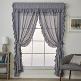 SKL Home By Saturday Knight Ltd Sarah Window Curtain Panel Pair - 2-Pack - Gray