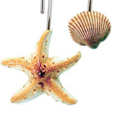 Carnation Home Fashions "Scuba Jewels" Resin Shower Curtain Hooks - Multi 1.5x1.5"