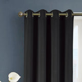 Olivia Gray Anchorage Solid Blackout Grommet Curtain Panel Pair