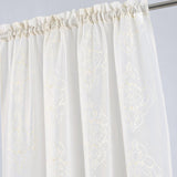 RT Designers Collection Andrea Emb Metallic Doily Rod Pocket Room Darkening Curtain Panels for Bedroom 54" x 95" Gold