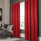 RT Designers Nellie Embossed Blackout Grommet Panel - Red