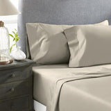 Perthshire Platinum Concepts 800 Thread Count Solid Sateen Sheet - 4 Piece Set - Taupe