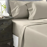 Perthshire Platinum Concepts 800 Thread Count Solid Sateen Sheet - 4 Piece Set - Taupe