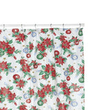 Carnation Home Fashions Poinsettia Vinyl 72" by 72" Shower Curtain