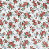 Carnation Home Fashions Poinsettia Vinyl 72" by 72" Shower Curtain