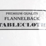 Carnation Home Fashions Vinyl Tablecloth with Polyester Flannel Backing - 52"x52"