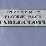 Carnation Home Fashions Vinyl Tablecloth with Polyester Flannel Backing - 52"x52"