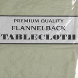 Carnation Home Fashions Vinyl Tablecloth with Polyester Flannel Backing - 52"x52"