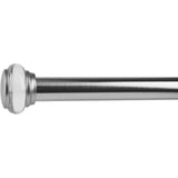 Versailles 1 1/8" Titan Ex Rod With Saturn Finial Set - Brushed Nickel